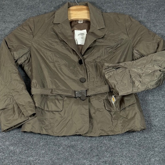 Talbots Petites 16P Belted Blazer Jacket Lightweight Fall Coat Outerwear NWT - Picture 2 of 12